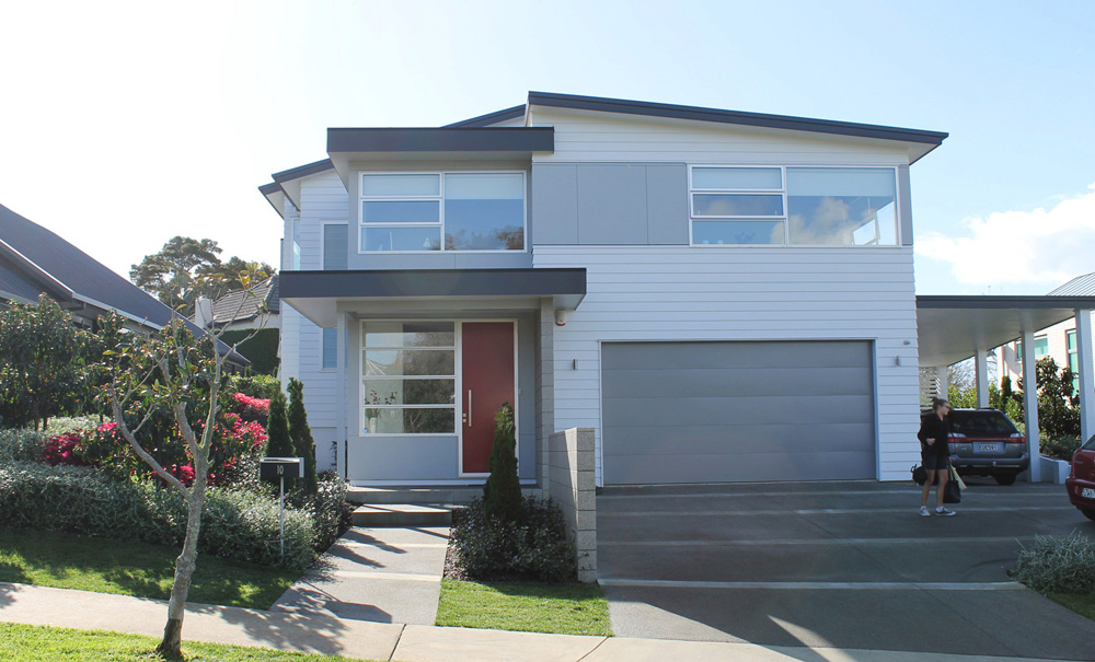 Mellons Bay New House- Street Front 